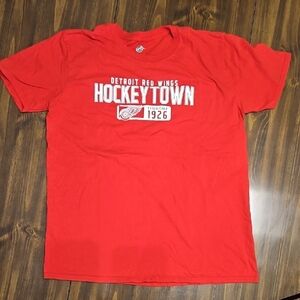 NHL Red T-Shirt with Logo